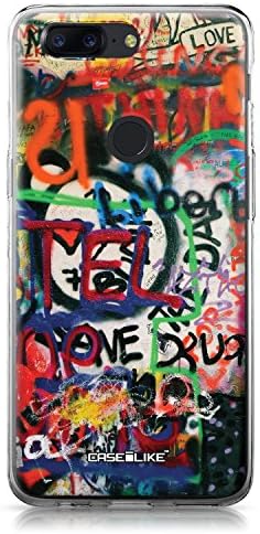 CASEiLike OnePlus 5T case, Graffiti 2721 Pattern TPU Case Bumper Snap-on Back Cover for OnePlus 5T