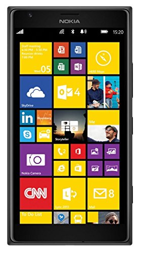 Nokia Lumia 1520 16GB AT&T GSM 4G LTE Windows 8 Smartphone w/ Cortana and 20MP Camera with Carl-Zeiss Optics – Black