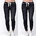 Drawstring Plus Cropped Jeans Women Autumn Elastic Plus Loose Denim Tousersthumb 1