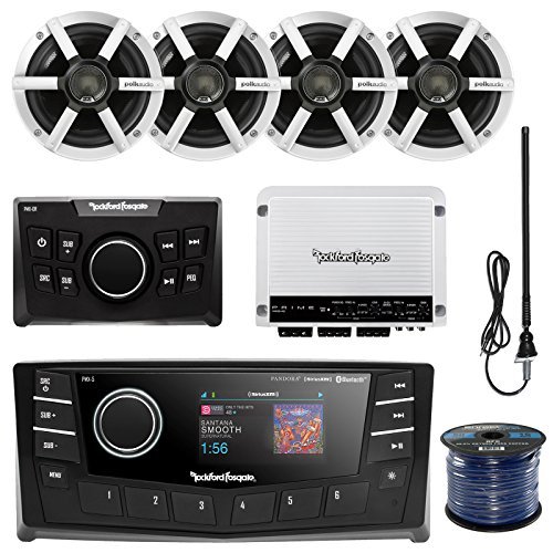Buy Rockford PMX5 Punch Marine Oversized 2.7" DIN AM/FM Bluetooth