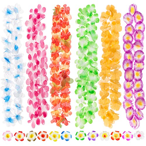 3 Hawaiian+Necklaces+Supplies+Decorations+Vacation
