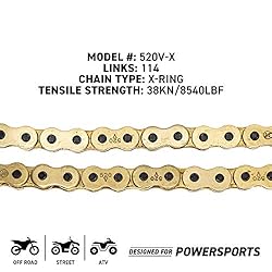 NICHE Gold 520 X-Ring Chain 114 Links With