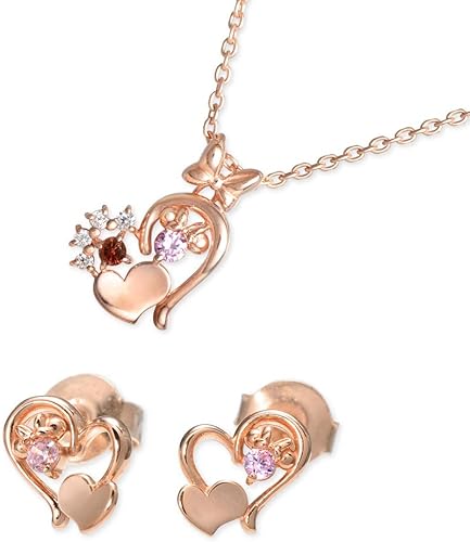 Amazon ウィスプ シルバー ネックレス 誕生石 ハート レディース ディズニー ディズニー ミニーマウス ピアス 1月ガーネット Vpcdsw00 Vprdsw0017 1 ネックレス 通販