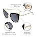 FEISEDY Cat Eye Women Sunglasses Metal Frame UV400 HD Lenses B2249