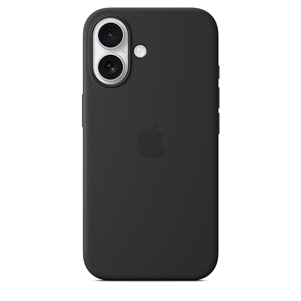 APPLE IPHONE 16 SILICONE CASE WITH MAGSAFE AND CAMERA CONTROL – BLACK ​​​​​​​