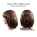 rabbitgoo Halloween Short Curly Hair Wigs 11 inches with Flat Bangs for Women