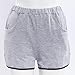 Creazy Fashion Sports Suit Crop Top+ Shorts Two-piece Outfit Yoga Workout Clothes (L)