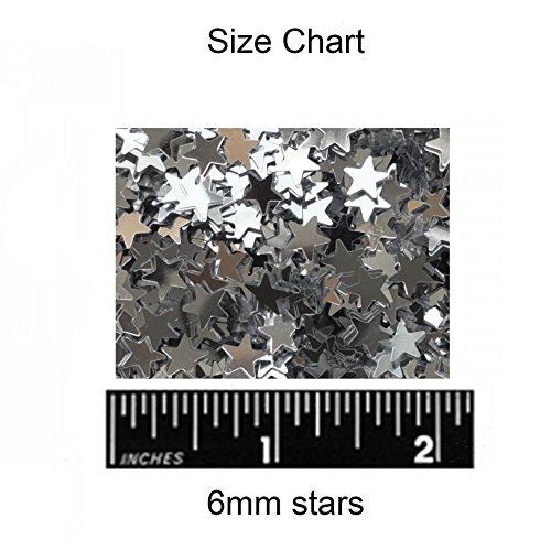 Gold Star Sequin 6mm (1/4") Confetti Glitter No hole Metallic Embellishment Costume Craft