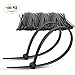 DTOL Cable Ties Assorted Sizes 4+6+8+10+12 Inch Zipties Heavy Duty Plastic Wire Ties UV Resistant Zip Ties Assortment Small Zip Tie Wraps Cord Management for Home, Office, Gardening, 700 Pack Black