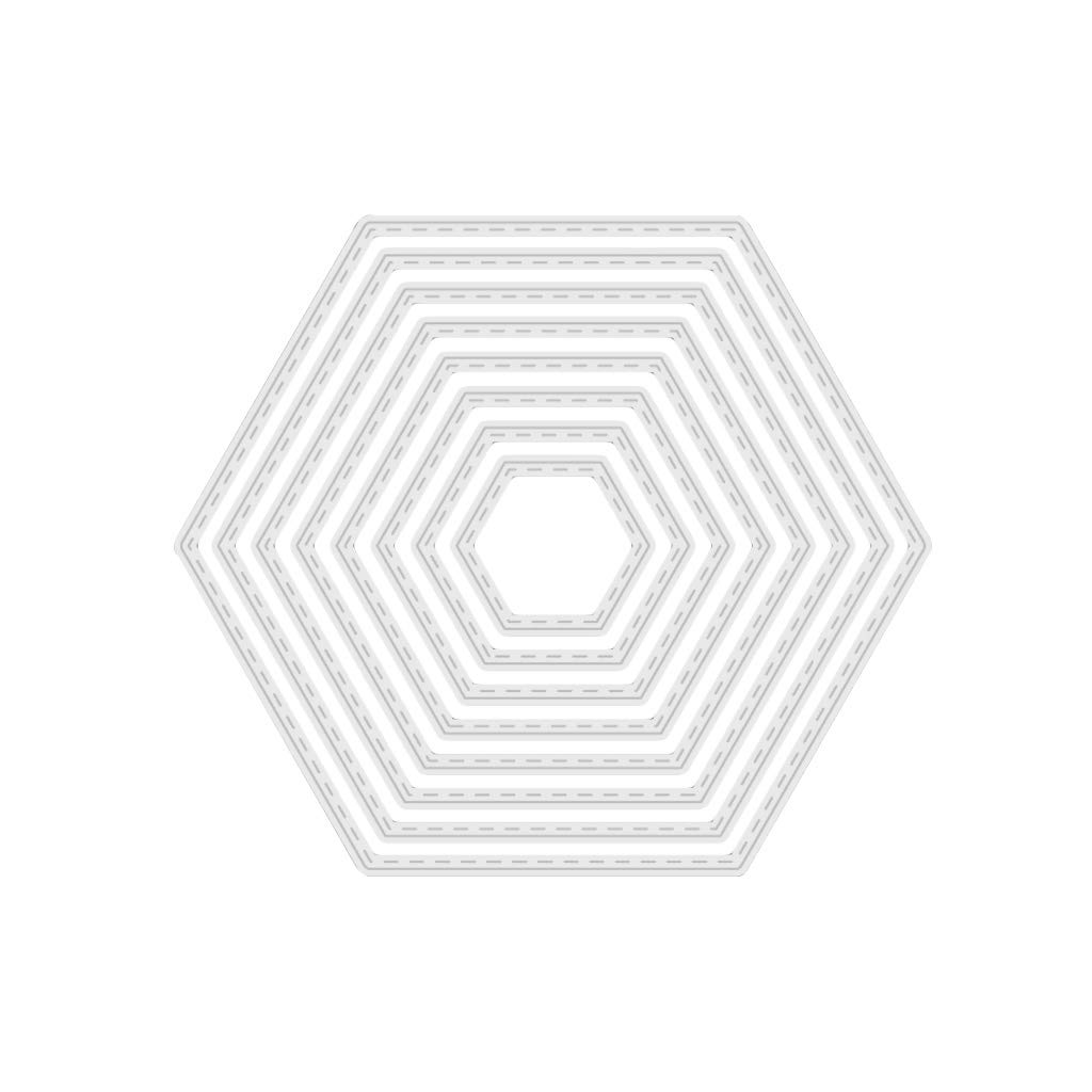 luosh Cutting Dies, Hexagon Background Dies Craft Die Metal Cutting Dies Cut For DIY Paper Card Making Scrapbooking