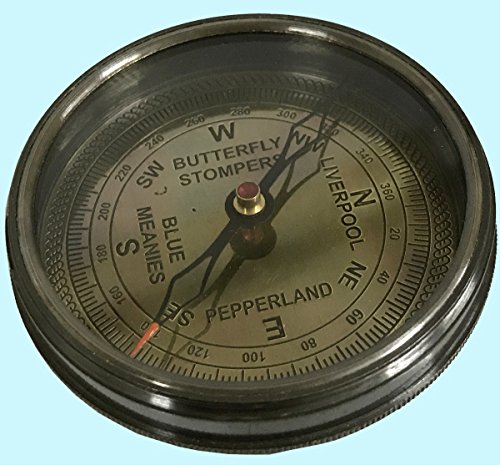 Antiques World Vintage Classy Look Antiquated Heavy Brass For 40 Years "2005-2044" Navigational Calendar Compass AWUSASC 084 - Thumbnail 3