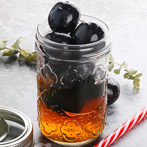 Mason Jars 8 OZ, VERONES Canning Jars Jelly Jars With Regular Lids and Bands, Ideal for Jam, Honey, Wedding Favors, Shower Favors, Baby Foods, 30 PACK - Thumbnail 7