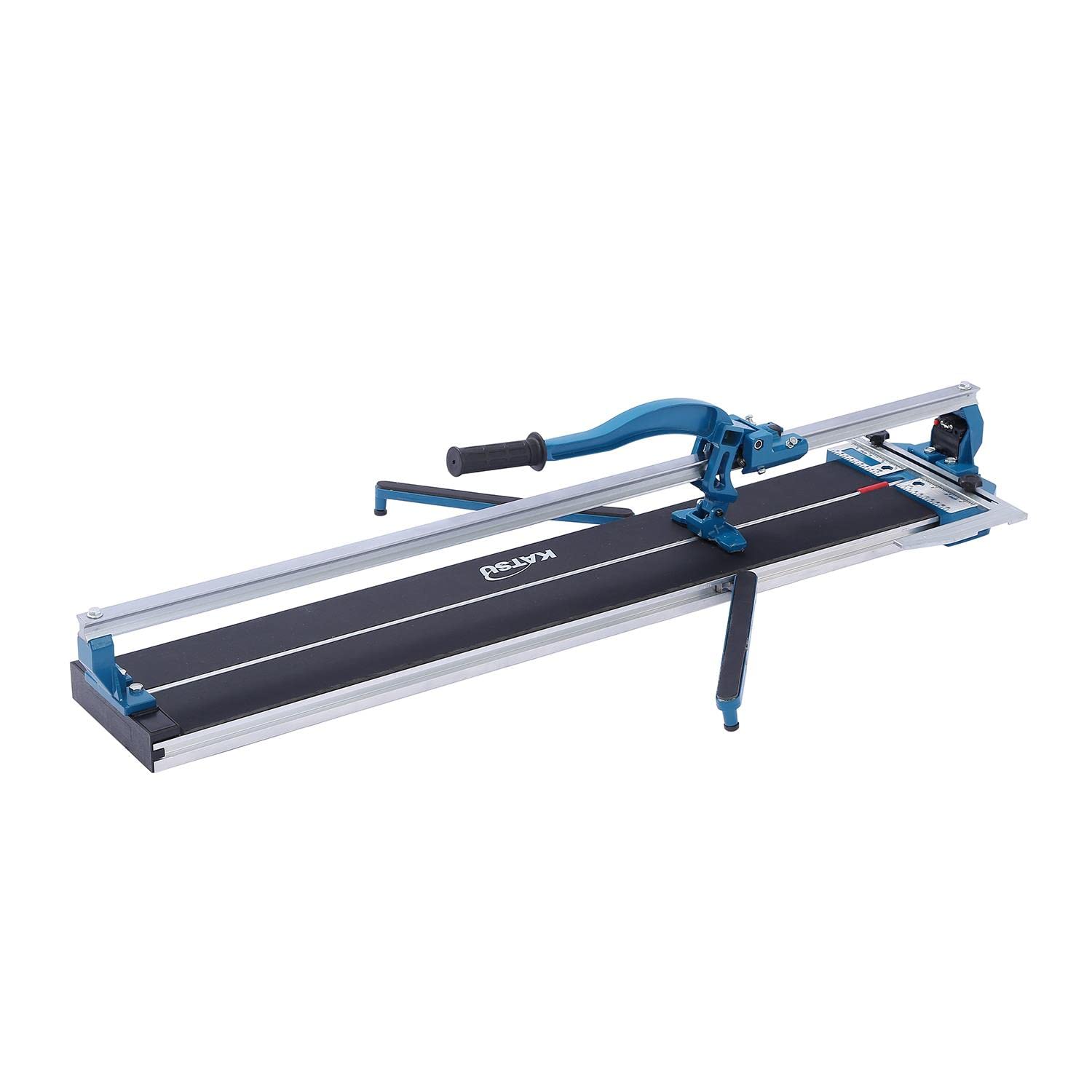 Tile Cutter, KATSU 40 Inch 1000mm Professional Manual Tile Cutter with Single Slide Rail and Laser Guide, Aluminiun Base, for Precision Cutting Porcelain Tiles 347754