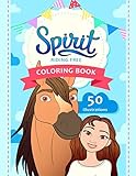 Spirit Riding Free Coloring Book: JUMBO Coloring Book For Kids