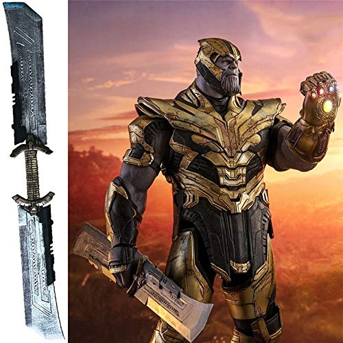 POMUTRE Cosplay Thanos Sword 42.5 inch Thanos Double Edged Sword PU Foam Birthday Gifts - //coolthings.us