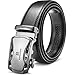 Big Sale New BOSTANTEN Men's Leather Ratchet Dress Belt with Automatic Sliding Buckle Black