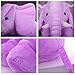 Qiyun Stuffed Elephant Plush Pillow Toy Purple 24