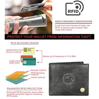 WildHorn RFID Protected Genuine High Quality Leather Wallet for Men (Black MATT)