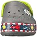 Crocs Unisex Crocband FL Buzz Lights Clog K, Slate Grey, 2 M US Little Kid