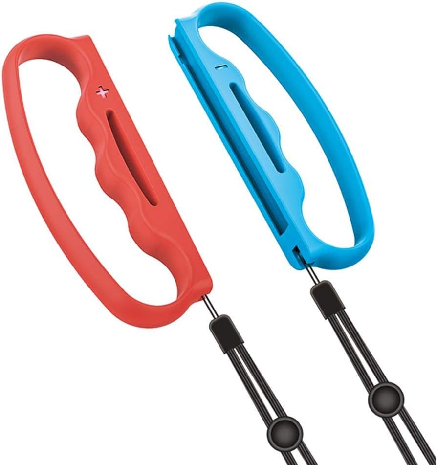 Szseven S_Witch Fitness Boxing Grips for Boxing Joy-with/NS Nintendo Switch Controller Game 2 Packs (Red + Blue)