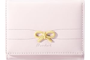 Modacarry Small Wallet Coquette Bow Wallet for Girls Cute Wallet ID Credit Card Holder for Women (PINK)