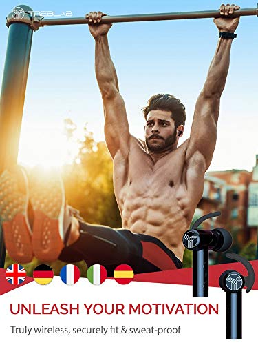 TREBLAB X2 - Revolutionary Bluetooth Earbuds with Beryllium Speakers, True 3D Sound Quality. Phone Calls Microphone (Certified Refurbished)