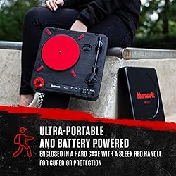 Numark PT01USB - Portable Vinyl Record Player, USB