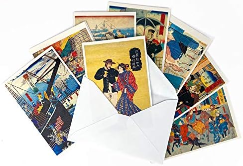 クーポン対象外 封筒付 プレゼント クリスマス 日本製 正規品送料無料 産業 研究開発用品 8セット 100 品質保証 Marugei ペット用品 ホーム キッチン B0861y4p2p ギフト メッセージカード 浮世絵 誕生日 横浜浮世絵 挨拶状 バレンタイン 激安超特価 新作製品