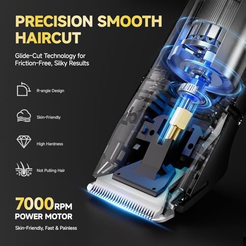 Beard Trimmer Men, 3-in-1 Electric Razor & Shaver for Face, Body & Nose, Cordless Mens Grooming Kit with Charging Dock, IPX7 Waterproof Wet & Dry Hair Trimmer, Gifts for Men (Black)