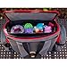 3 in 1 - Cozy Travel Booster Seat/Backpack/Diaper Bag for Your Toddler/Baby. Perfect for Home or Travel. Great Baby Shower Gift (Red/Gray)