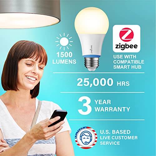 Sengled Smart Light Bulbs 100W, Zigbee Hub Required, Soft White Smart