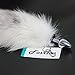 Fosrion Versatile Tail Stainless Steel Fox Tail: Sensual Anal Plug & Stylish Keychain (Small Plug, White)