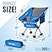 Portable Ultralight Heavy Duty Folding Compact Camping Chair by Sis-Tek Deep Seat Comfy Fabric Breathable Mesh Innovative No Sink Feet for Outdoors Fishing Festival BBQ Beach Backpacking Picnic Travel
