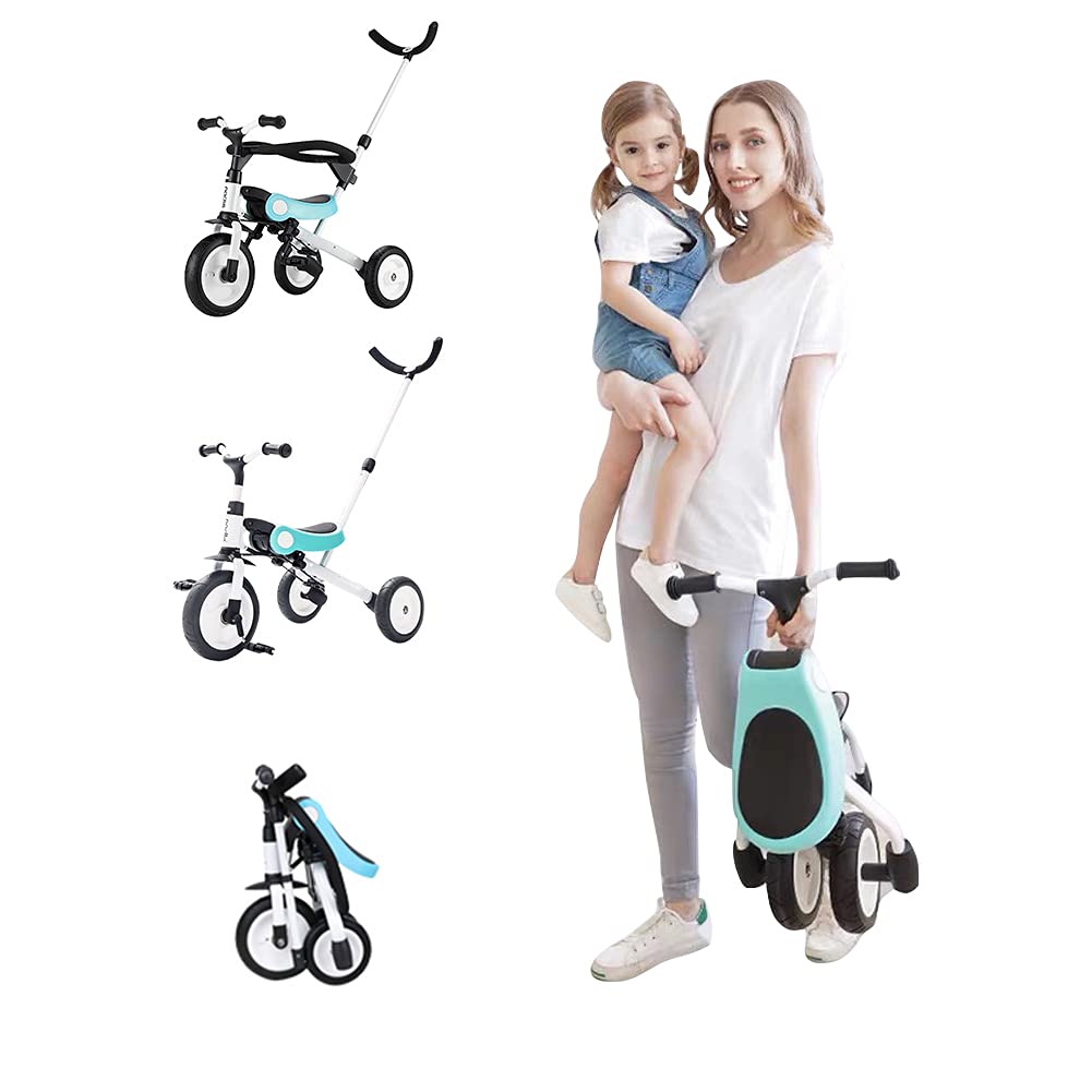 Kamelun 三輪車 3in1 手押し棒付き 手押し車 1~6歳 折り畳み自転車 軽量 子供 自転車 誕生日プレゼント キックバイク へんしんバイク 保護ガード付き商品画像