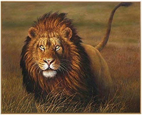YKCKSD Jigsaw Puzzle 1000 Piece Diy Kits Animal For Living Room Wall Art Home Decor Lion King