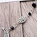 Yalice Boho Crescent Moon Head Chain Vintage Black Crystal Headband Hair Acessories for Women and Girls (Silver-1)