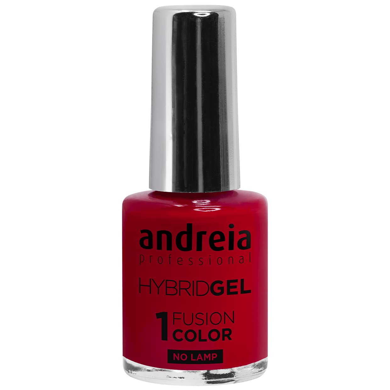 Andreia Professional Hybrid Gel Nail Polish - 2 Steps and No Lamp Required Long Lasting and Easy Removal - Fusion Colour H43 Red