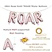Dinosaur Party Decorations - Rose Gold ROAR Banner Mylar Balloons, Colorful Felt Garland, Dinosaur Cake Topper and Latex Balloons with Tattoo for Dino Jungle Jurassic Dinosaur Birthday Party Supplies