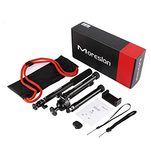 Professional Camera Tripod, Moreslan Adjustable Camera Monopod Bluetooth Selfie Stick Tripod Adjustable up to 154cm with Remote Control for Cell Phones, Digital Cameras, SLR - Thumbnail 6
