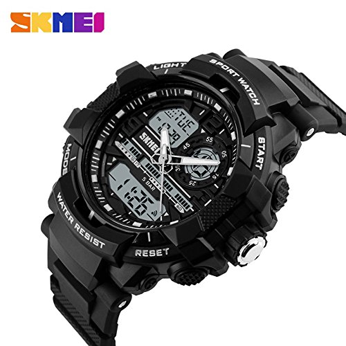 Gosasa Students Sport Watch Men Electronic Digital Analog Watch Waterproof Wristwatches