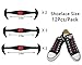 No-Tie Elastic Shoelaces for Kids and Adults - Black & Gray