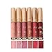 SUNSENT 6 Colors Nude Lipstick Set,Matte Liquid Lipgloss Long Lasting Lipsticks Set, Perfect Halloween,Christmas Gift