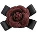Elegant Wool Camellia Flower Brooch Vintage Bow Floral Pin Mother's Women Gift