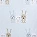 HALO 100% Cotton Sleepsack Swaddle, 3-Way Adjustable Wearable Blanket, TOG 1.5, 3 Bunnies Baby Blue, Newborn, 0-3 Months
