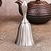 DomeStar Hand Bell, 2PCS Call Bell Wedding Bell Dinner Bell Golden and Pewter Classroom Bell for Kids