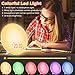 Wake Up Light Alarm Clock, Sunrise Alarm Clock with Sunset Simulation, Dual Alarms Snooze Function, 7 Colors Bedside Night Lamp,8 Natural Sounds&Voice Recorder,USB Charger and FM Radio,Ideal for Gift