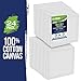 U.S. Art Supply 3x3 Mini Canvases for Painting, 24 Pack Bulk Small Stretched Artist Canvas Professional Primed - Ideal for Arts & Crafts