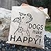 Dogs Make Me Happy Tote Bag - by Pet Studio Art