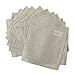 Solino Home Linen Cocktail Napkins 6 x 6 Inch Natural – 100% Pure Linen – Bella