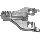 Blum 175L6600.22x2S 0 mm Die Cast Screw on Face Frame Mounting Plate, Nickel Finish (Pack of 2)